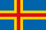 Aaland Islands scenery flag
