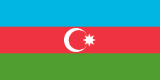 Azerbaijan scenery flag