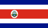 Costa Rica scenery flag