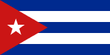 Cuba scenery flag