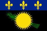 Guadeloupe scenery flag