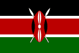 Kenya scenery flag