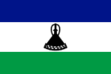 Lesotho scenery flag