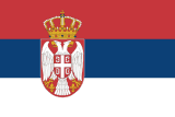 Serbia scenery flag