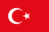 Turkey scenery flag