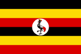 Uganda scenery flag
