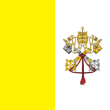 Vatican City scenery flag