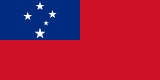 Samoa scenery flag