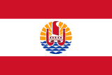 French Polynesia scenery flag